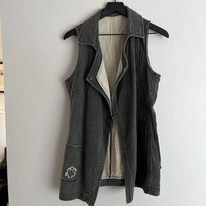 Sold, Vintage Cop Copine sleeveless denim Gilet Size 42 Large